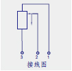 KTF滑块式直线位移传感器（电子尺）接线图